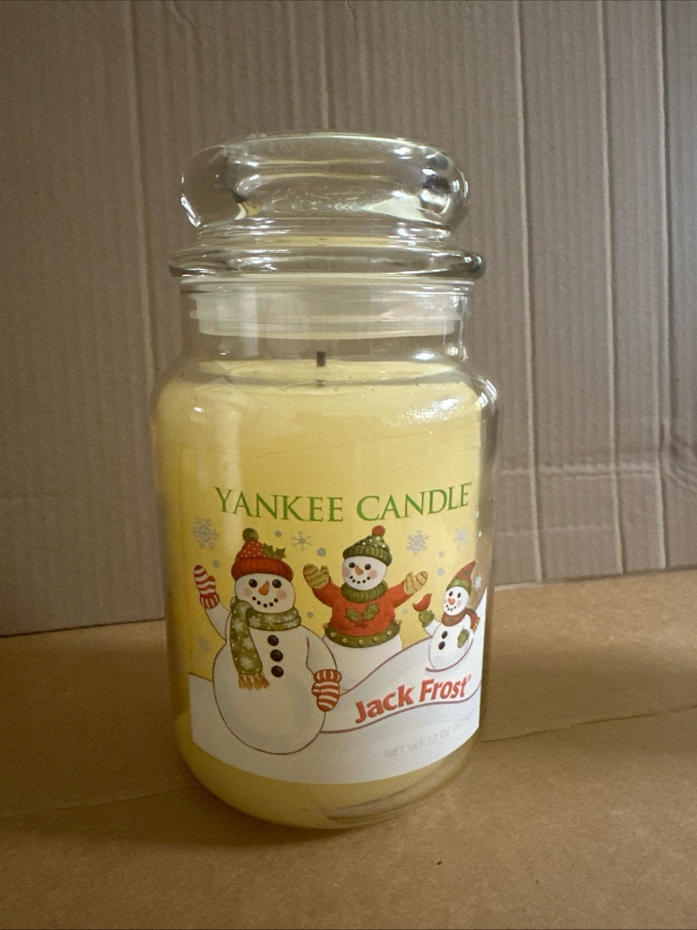 Yankee Candle Jack Frost Large Jar Candle - Yellow 22 Oz